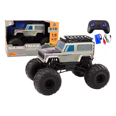 mamido Velké terénní SUV na dálkové ovládání 2.4G RC 1:6 šedé