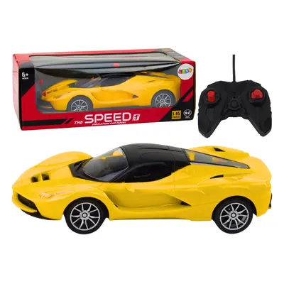 mamido RC auto 1:16 Sportovní žlutý dálkově ovládaný model