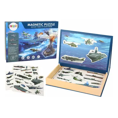 mamido Vzdělávací magnetické puzzle vojenských lodí