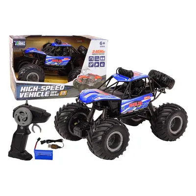 mamido RC terénní auto 1:8 s modrými tlumiči