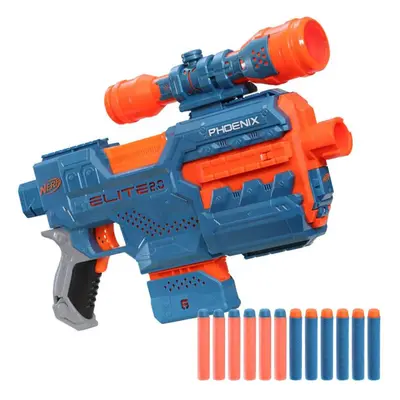 NERF Sada automatická pistole s dalekohledem a náboji Nerf Elite 2.0 Phoenix