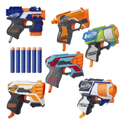 NERF Velká sada Nerf Strike 6 ks pistole s pěnovými náboji