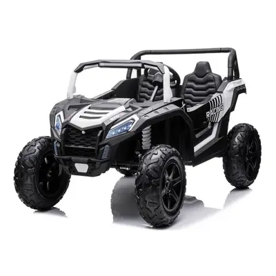 mamido Elektrické autíčko Buggy UTV Strong 24V nafukovací kola bílé