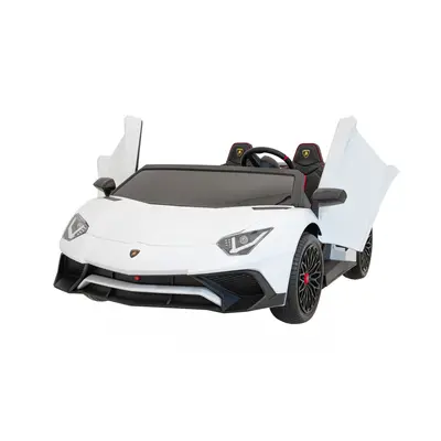 mamido Dětské elektrické autíčko Lamborghini Aventador SV bílé