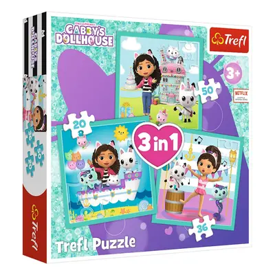 TREFL Puzzle Gábinin kouzelný domek 3v1 Trefl