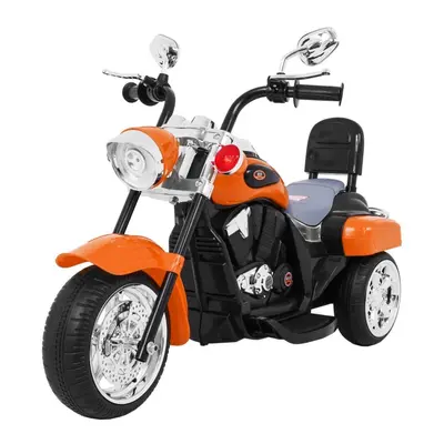 mamido Dětská elektrická motorka Chopper oranžová