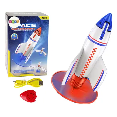 mamido Létající raketa s nabíječkou 21 cm bílá