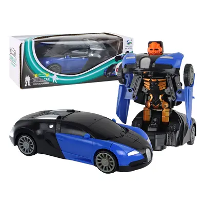 mamido Auto Robot 2v1 Transformers Bugatti modré