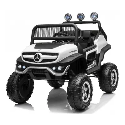 mamido Dětské elektrické autíčko Buggy Mercedes-Benz Unimog 4x4 bílé