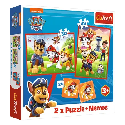 TREFL Puzzle a Pexeso Tlapková patrola Psi tým v akci 2v1 Trefl