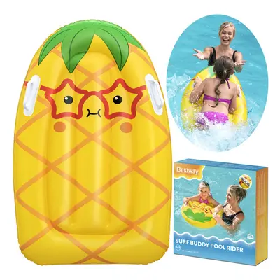 mamido Dětské nafukovací lehátko s úchyty Bestway Ananas 84 cm x 56 cm