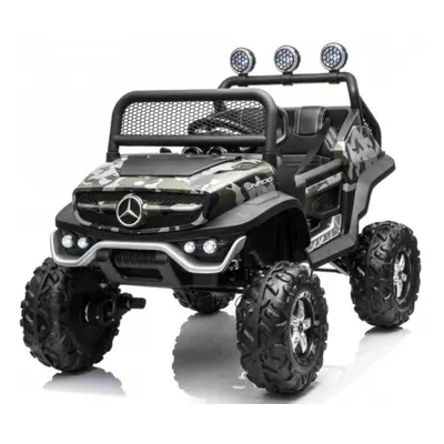 mamido Dětské elektrické autíčko Buggy Mercedes-Benz Unimog 4x4 lakované maskáčové