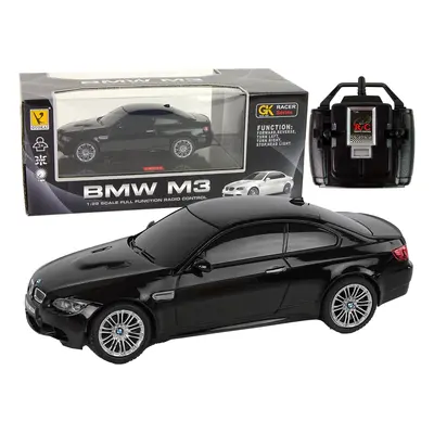 mamido RC auto BMW M3 s dálkovým ovládáním a světly 1:28 černé