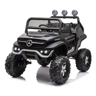 mamido Dětské elektrické autíčko Mercedes-Benz Unimog S 4x4 lakované černé