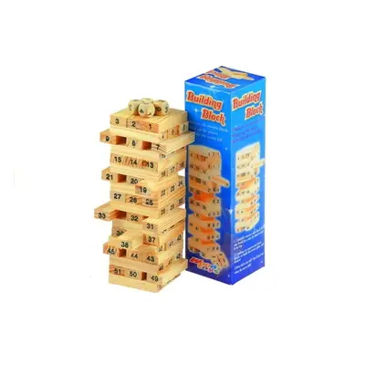 mamido Dřevěná společenská hra věž Jenga