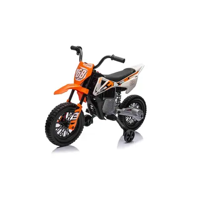 mamido Dětská elektrická motorka Cross Pantone 361C oranžová