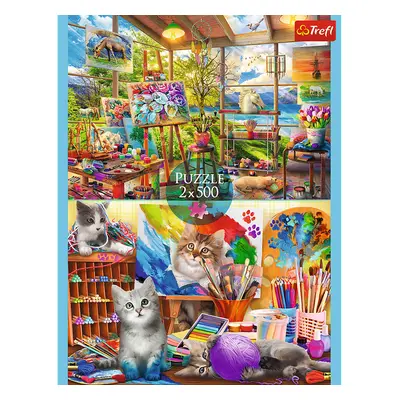 mamido Puzzle Umění malovat FSC Mix 2x500