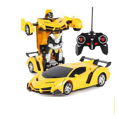 mamido Auto Robot Transformers 2v1 na dálkové ovládání RC žlutý