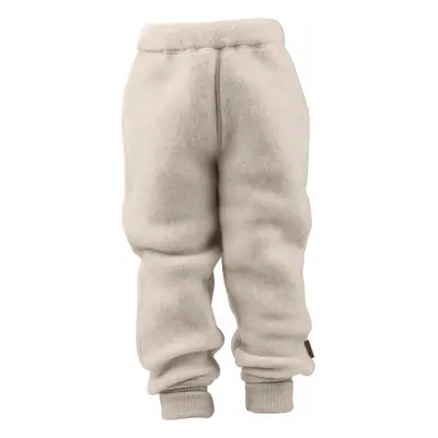 Mikk-Line dětské vlněné merino kalhoty Melange Offwhite 50004