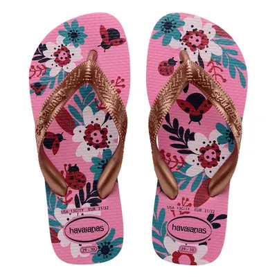 Havaianas dívčí květinové žabky 4000052 Pink Lemonade