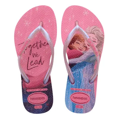 Havaianas dívčí žabky Disney Ledové království 4123328-1749 Pink Lemonade