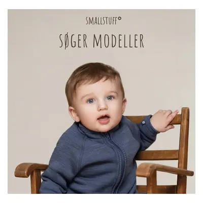 Smallstuff dětská vlněná merino mikina denim melange 0911-38