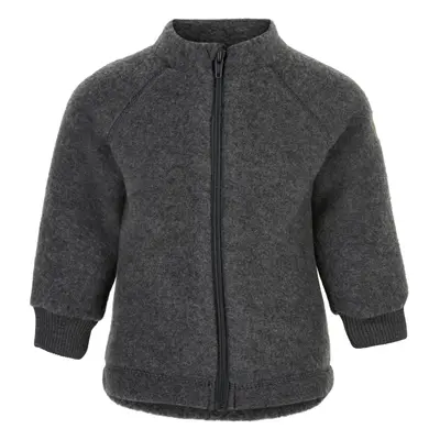 Mikk-Line dětská vlněná merino mikina 50002 - Anthracite Melange