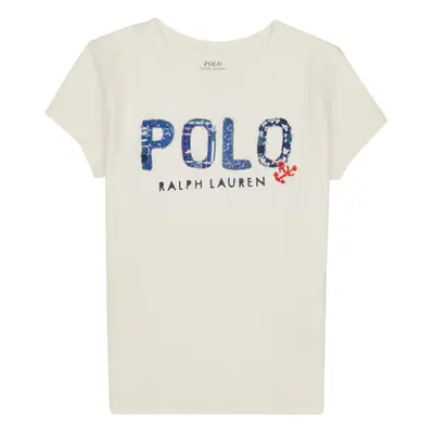 Polo Ralph Lauren SS POLO TEE-KNIT SHIRTS-T-SHIRT Bílá