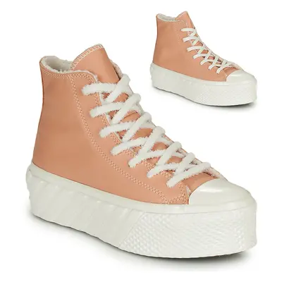 Converse CHUCK TAYLOR ALL STAR LIFT 2X COZY TONES HI Béžová