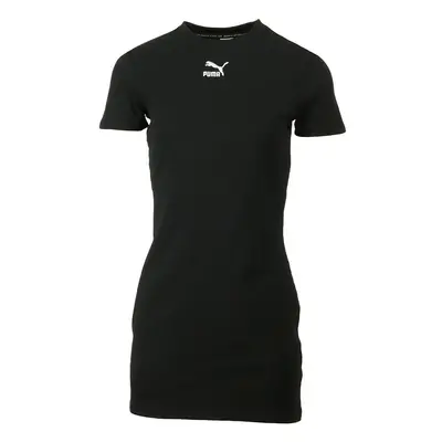 Puma Classics Ribbed Dress Černá