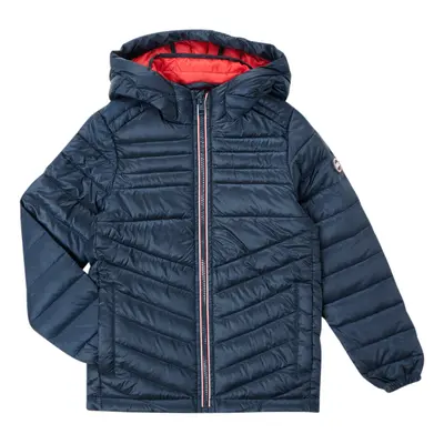 Jack & Jones JJEHERO PUFFER HOOD Tmavě modrá