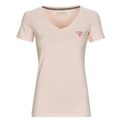 Guess SS VN MINI TRIANGLE TEE Růžová