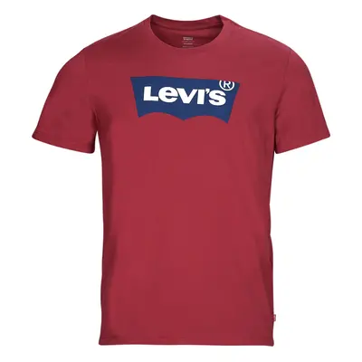 Levis GRAPHIC CREWNECK TEE Bordó