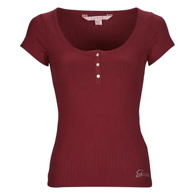 Guess ES SS KARLEE JEWEL BTN HENLEY Bordó