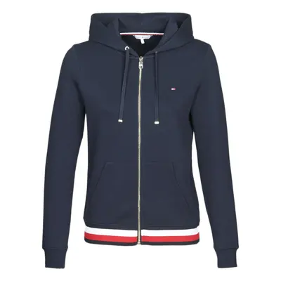 Tommy Hilfiger HERITAGE ZIP THROUGH HOODIE Modrá