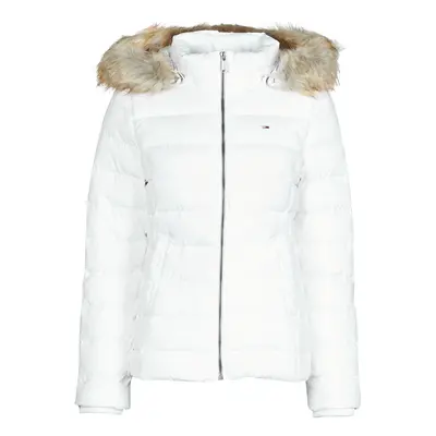 Tommy Jeans TJW BASIC HOODED DOWN JACKET Bílá