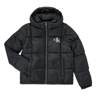 Calvin Klein Jeans SHORT QUILTED PUFFER JACKET Černá