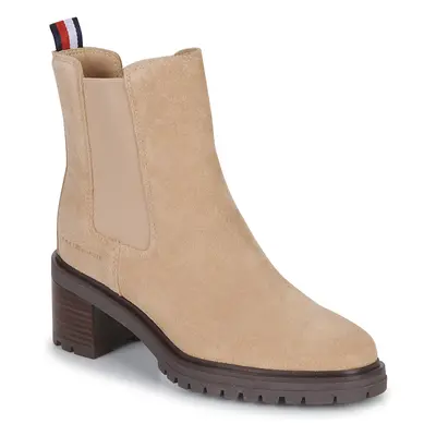 Tommy Hilfiger Outdoor Chelsea Mid Heel Boot Béžová