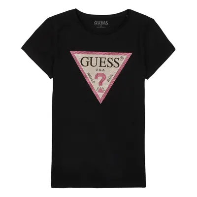 Guess SS T SHIRT Černá