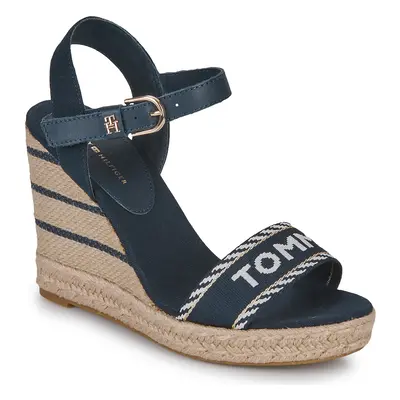 Tommy Hilfiger SEASONAL WEBBING WEDGE Tmavě modrá