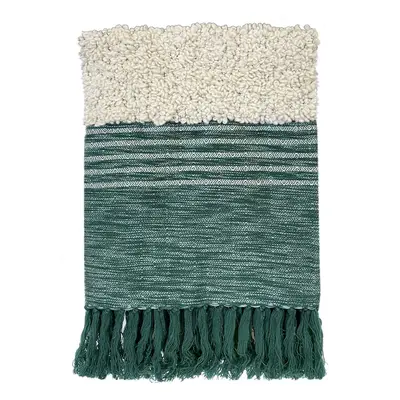 Malagoon Tribal green throw Zelená