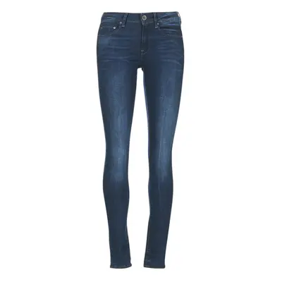 G-Star Raw MIDGE ZIP MID SKINNY Modrá