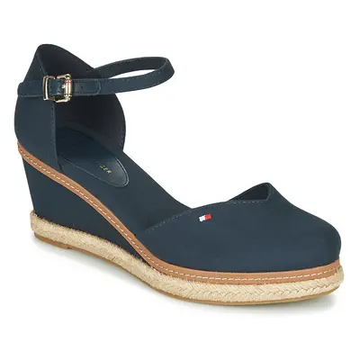 Tommy Hilfiger BASIC CLOSED TOE MID WEDGE Modrá