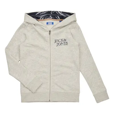 Jack & Jones JORCRAYON SWEAT ZIP HOOD Béžová