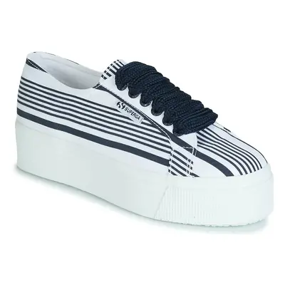 Superga 2790 COT MULTI STRIPE W Bílá