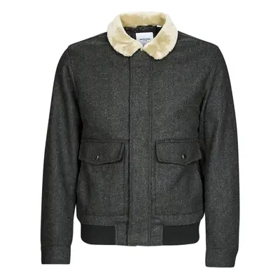 Jack & Jones JJTOM WOOL BOMBER Šedá