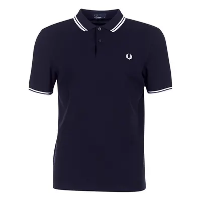 Fred Perry SLIM FIT TWIN TIPPED Modrá