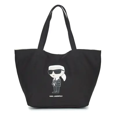 Karl Lagerfeld K/IKONIK 2.0 KARL CANV SHOPPER Černá