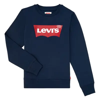 Levis BATWING CREWNECK Modrá