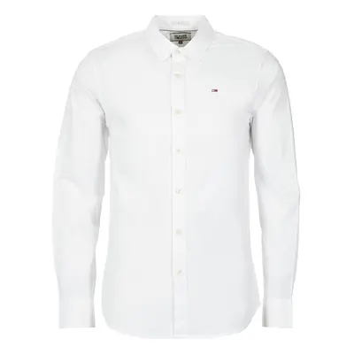 Tommy Jeans TJM ORIGINAL STRETCH SHIRT Bílá